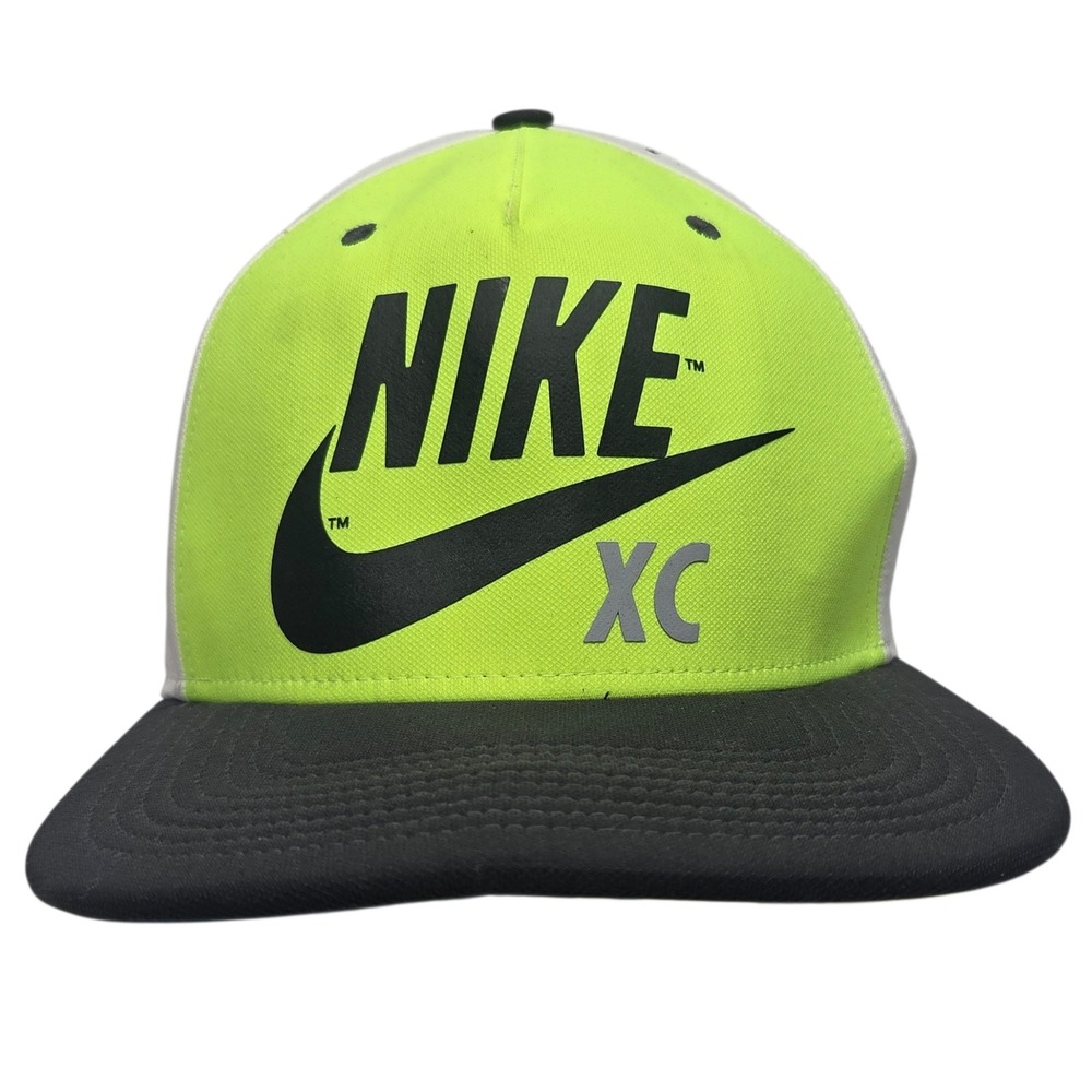 Nike XC Hat Mens OSFA Neon Yellow White Star Mesh NXN‎ 2015 Dri-Fit Snapback Cap